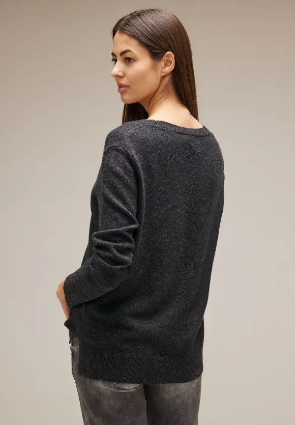 Street One Cardigan mit V-Ausschnitt