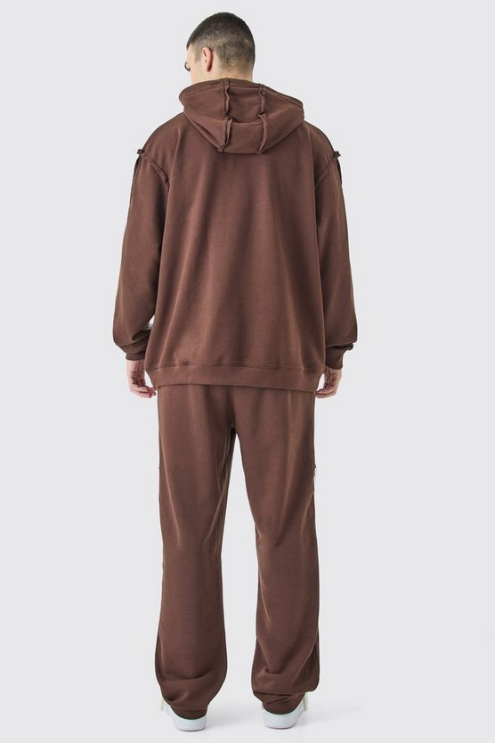 Tall Oversize Hoodie mit rohem Saum