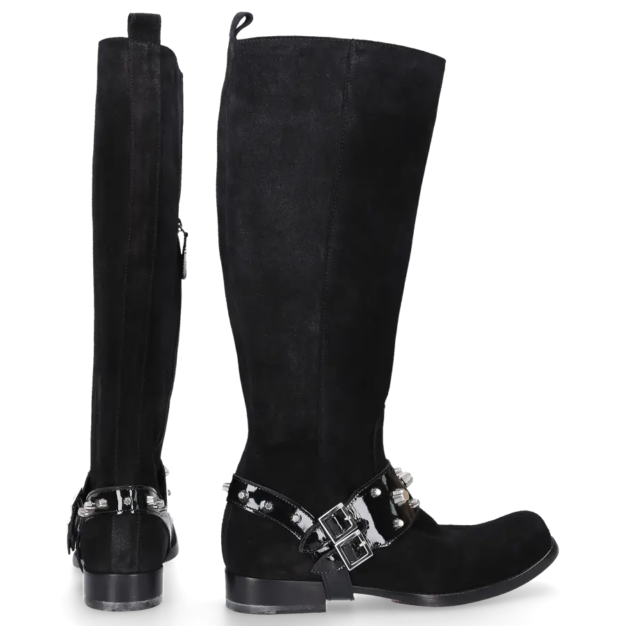 Dsquared2 - Stiefel Veloursleder - schwarz