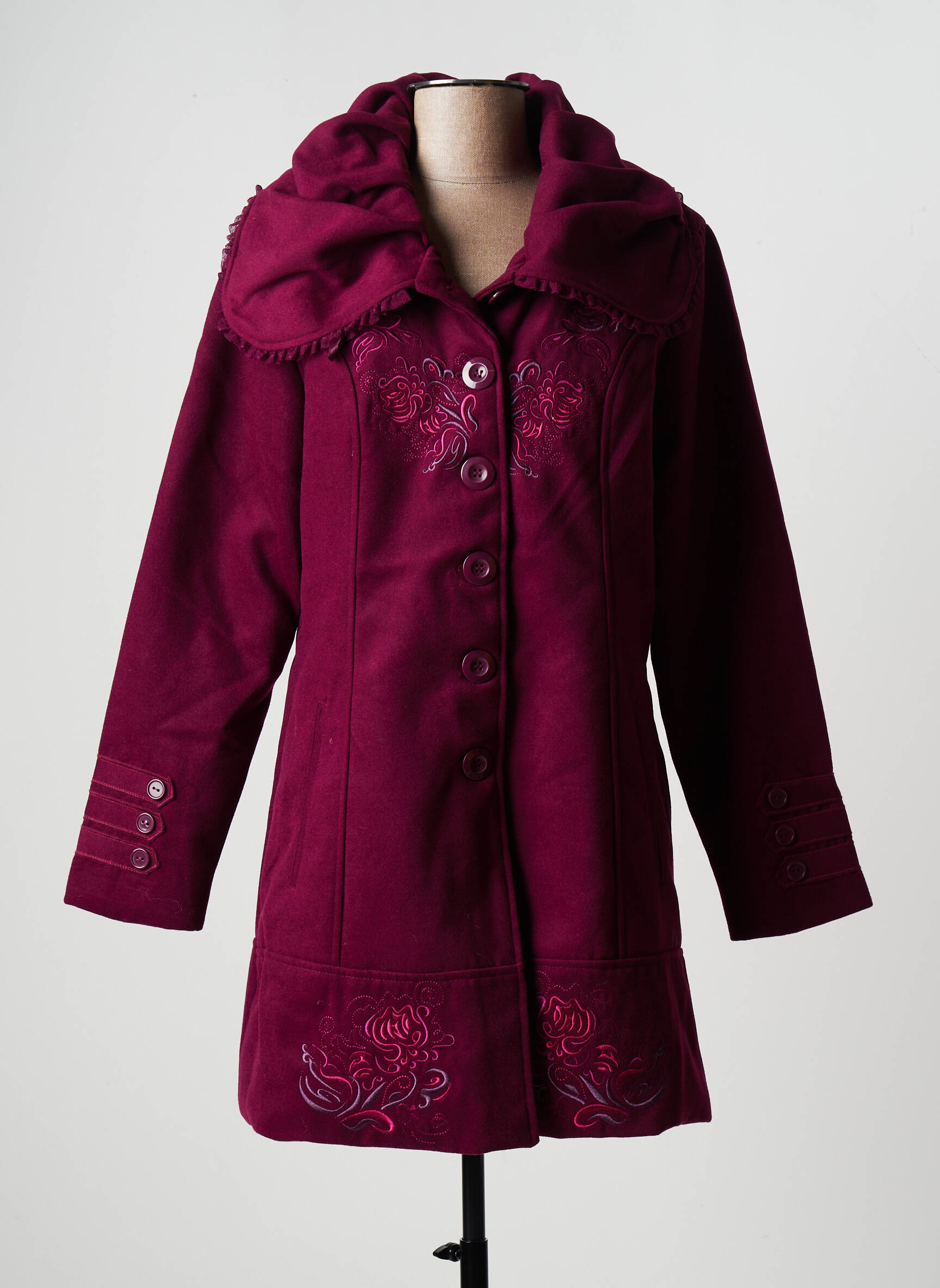 Coline Manteaux Longs Femme couleur rouge