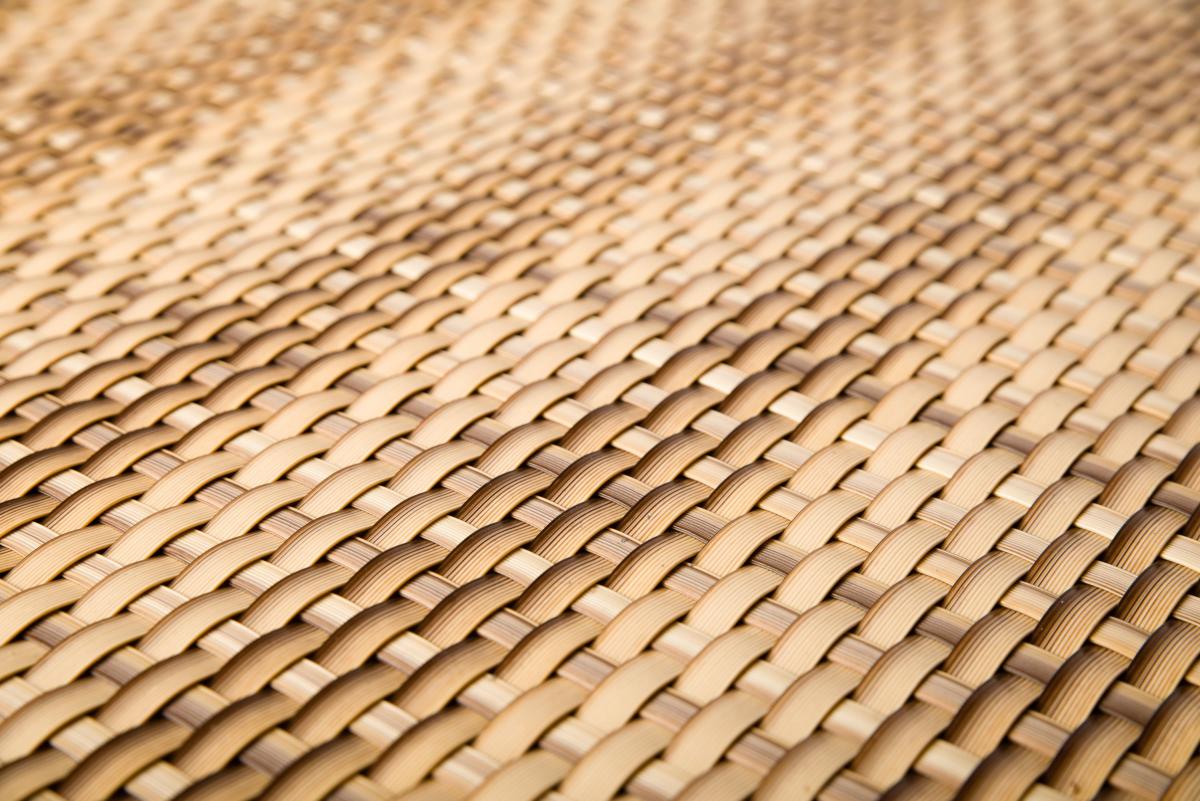 Progresja Polyrattan Balkonichtschutz mit Metallösen - Stroh 0,9m x 3m