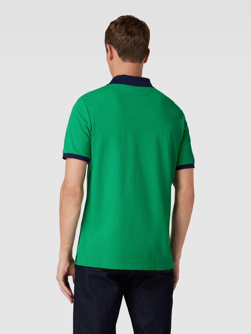 Poloshirt mit Motiv-Print in grün