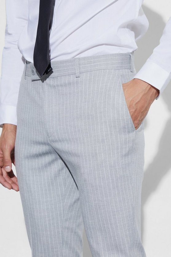 Skinny Nadelstreifen-Hose