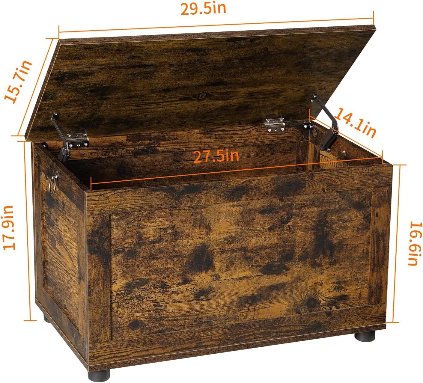 Diyarts Wäschetruhe, Aufbewahrungsbox, 2 Ringen, für Kinder, Robust, Flur, Wohnzimmer