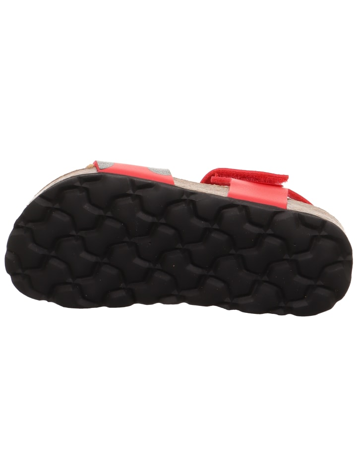 superfit Tieffußbett Sandale FUSSBETTPANTOFFEL in Rot/Schwarz günstig kaufen