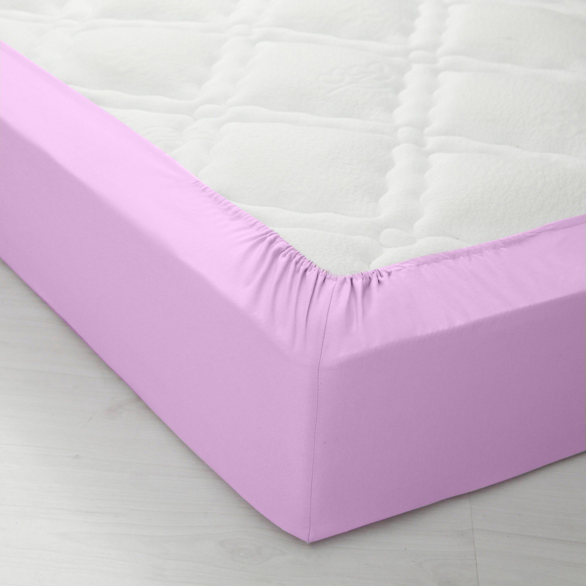Linge de lit uni polyester-coton Colombine