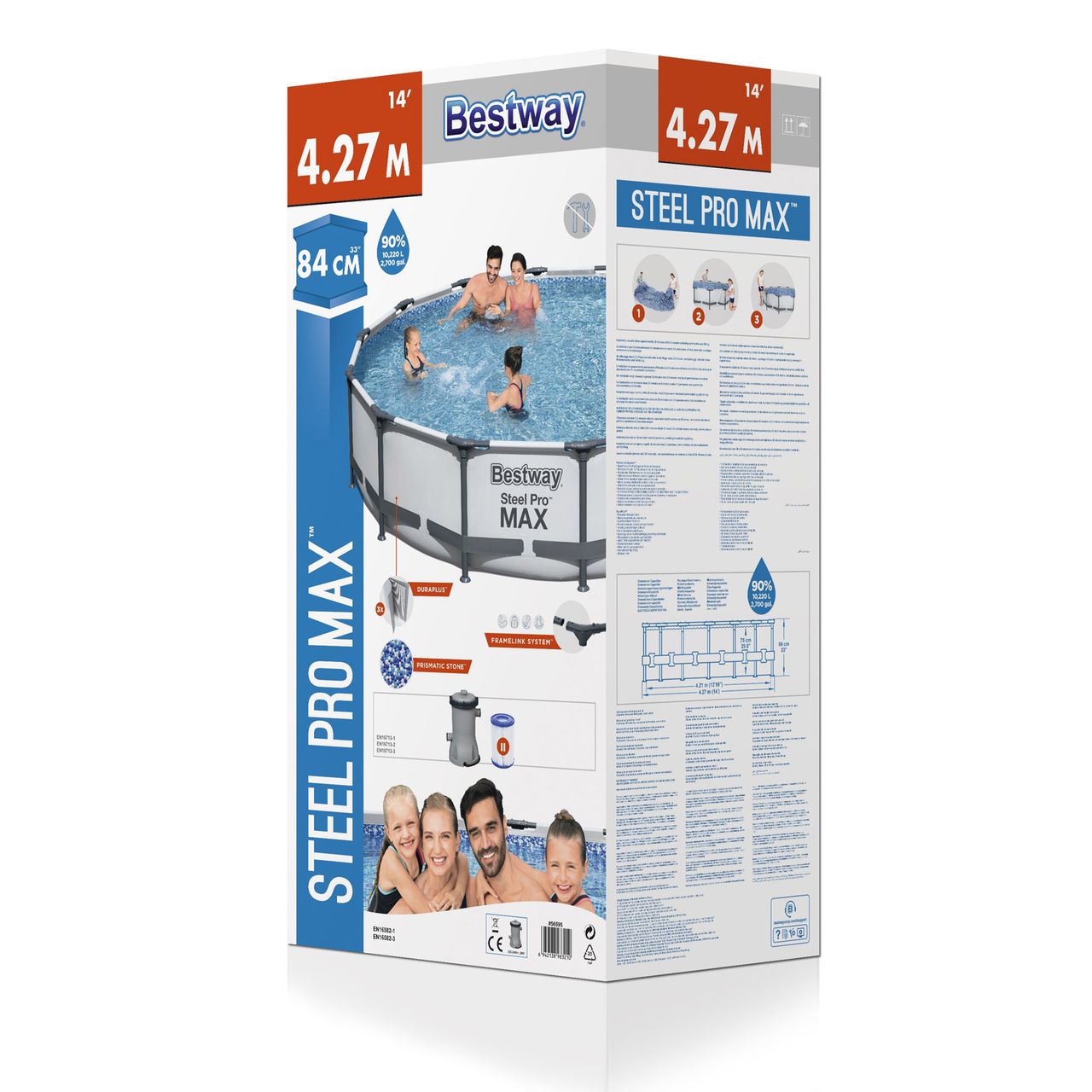 Bestway Frame Pool Steel Pro™ Set Ø427cm
