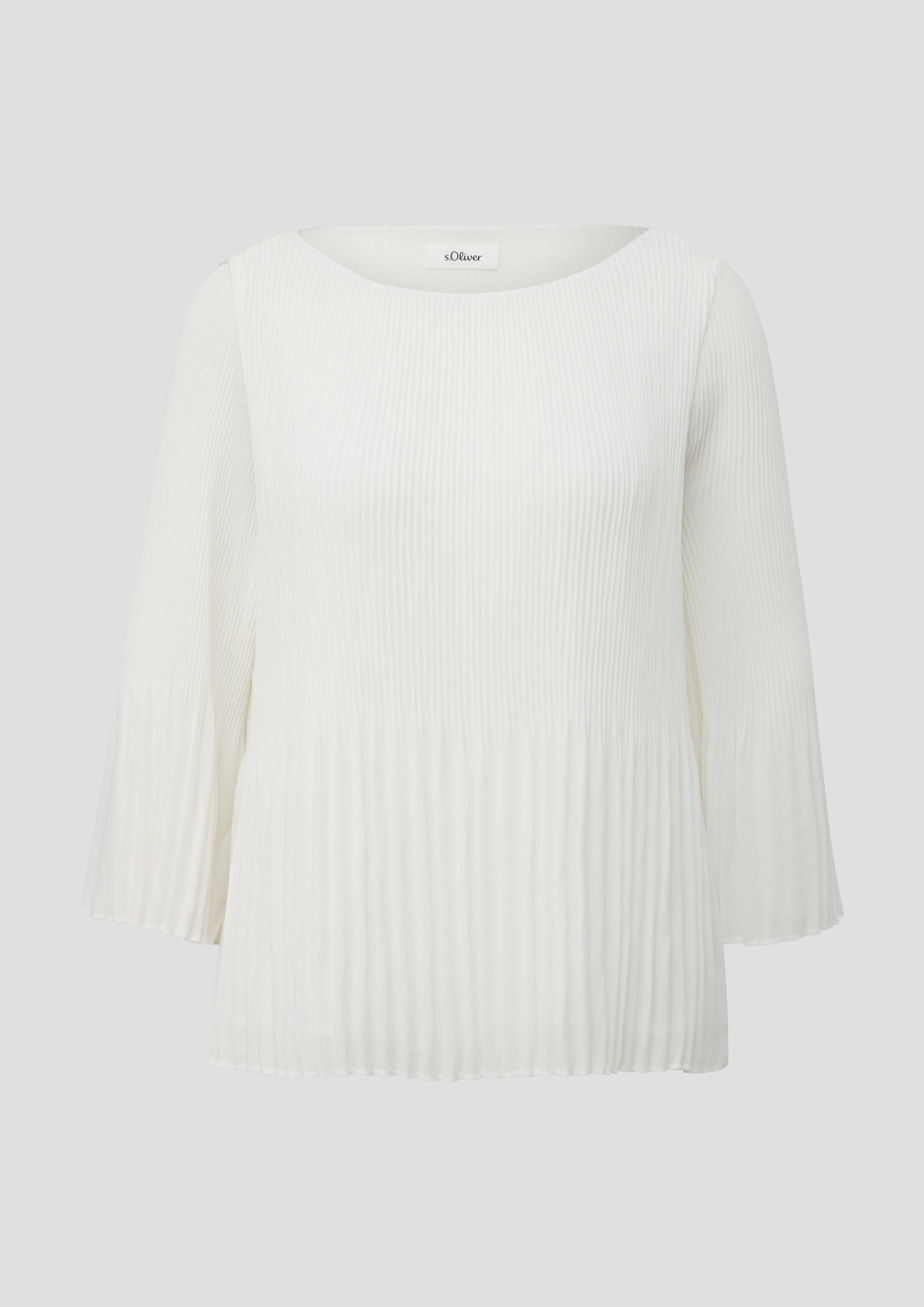 Bluse mit Plisseefalten  2138013-0200