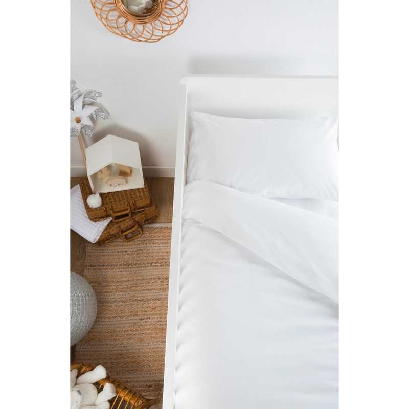 Housse de couette bébé unie en Coton Bio