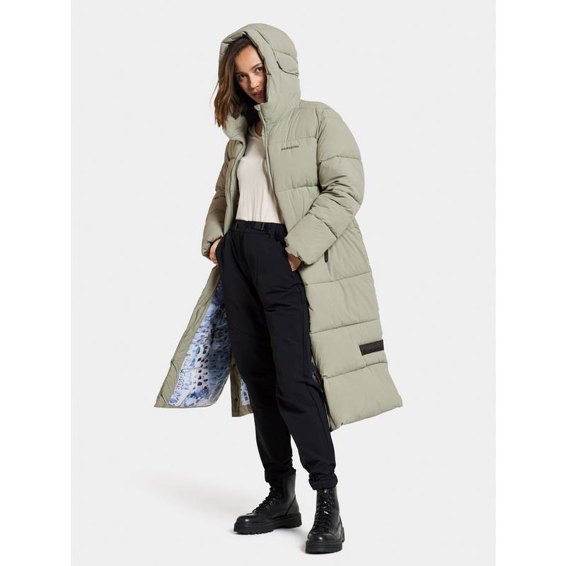 Didriksons Nomi Long Steppmantel Damen