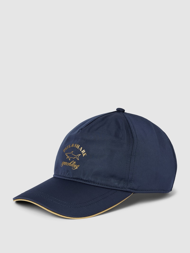 Basecap mit Label-Stitching in marineblau