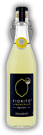 Fiorito Limoncello Fiorito Limoncello Fiorito Limoncello wird nach einem traditionellen sizilianischen Familienrezept hergestellt. 0,5	 Liter - Vol 31%