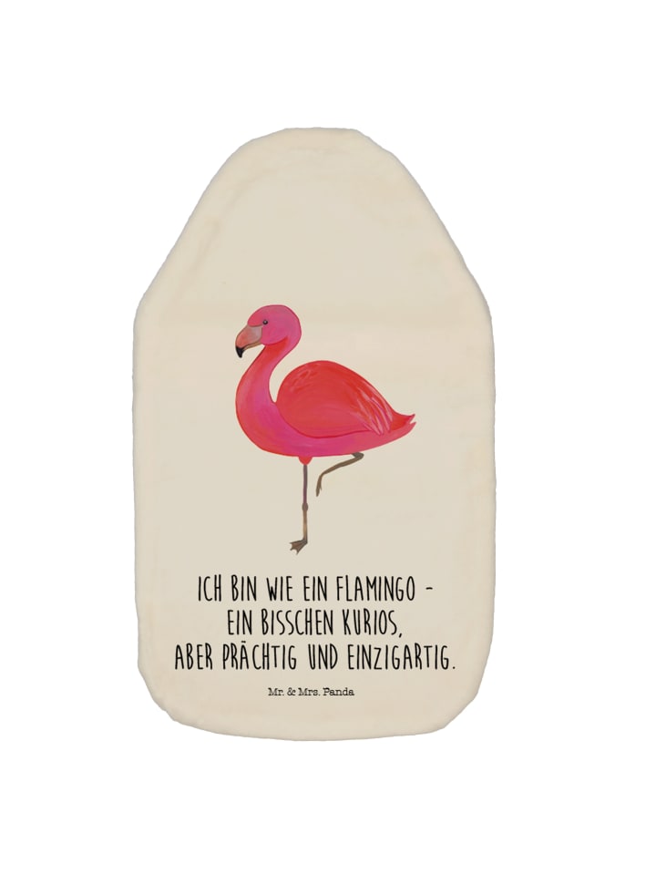 Mr. & Mrs. Panda Wärmflasche Flamingo Classic mit Spruch in Weiß günstig kaufen onesize