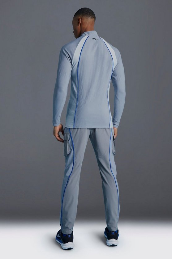 Man Active Colorblock Cargo-Jogginghose