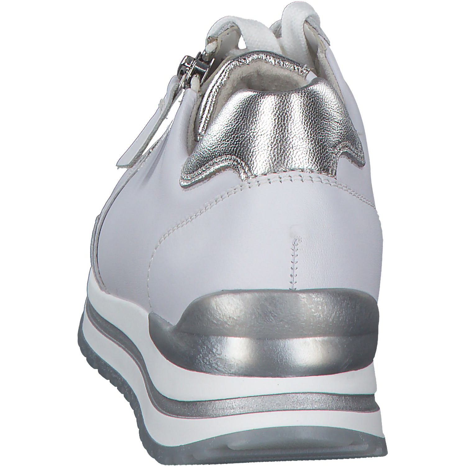 Gabor 26.528, Sneakers Low, Damen, weiss/silber (perf)