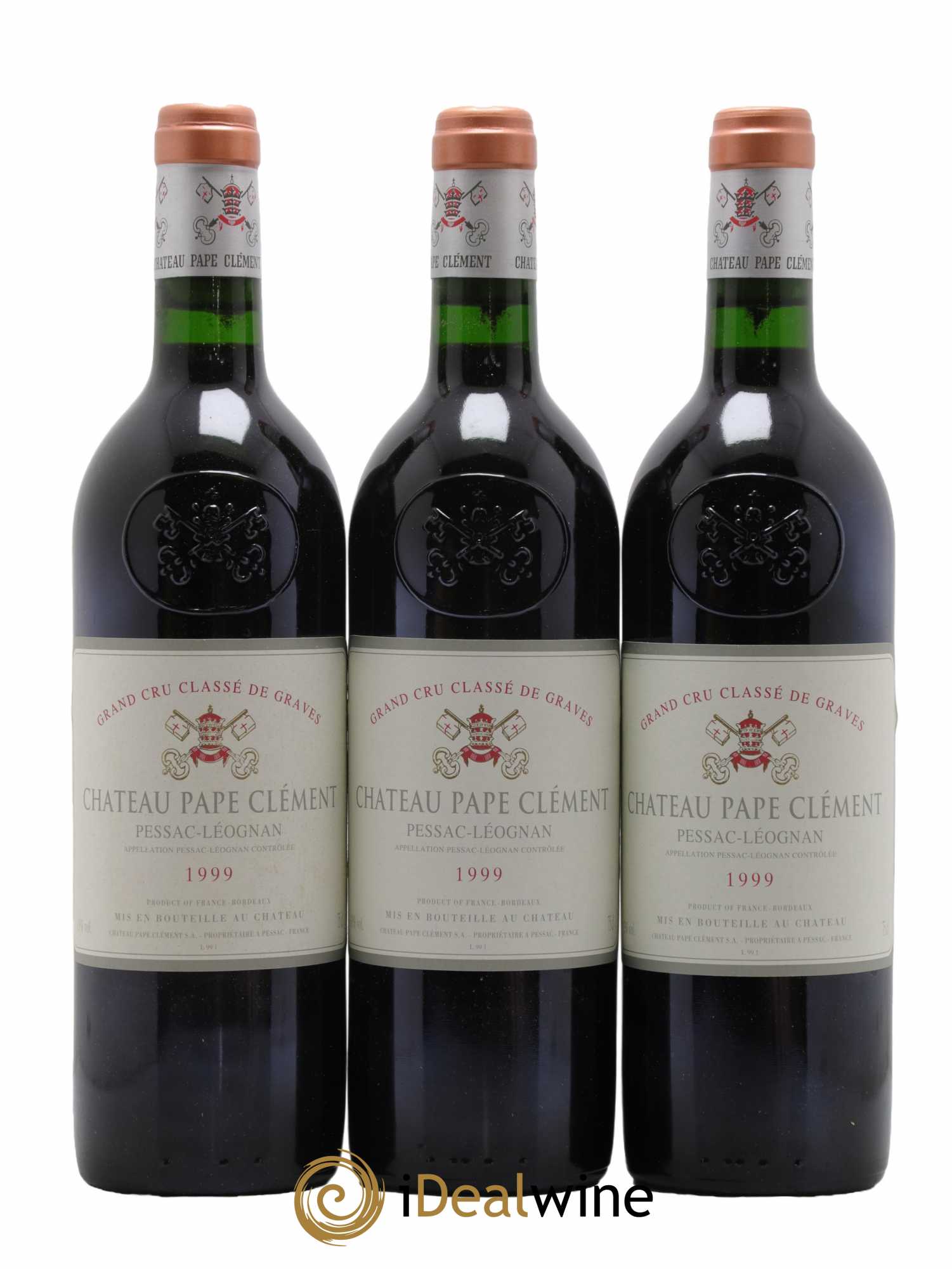 Château Pape Clément Cru Classé de Graves  1999 - Lot de 12 Bouteilles