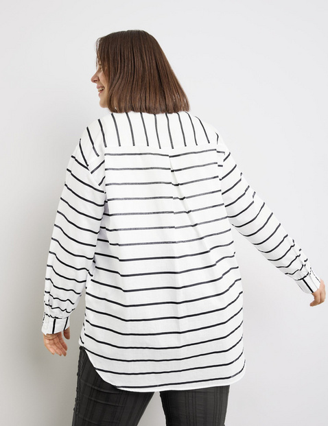Leichte Longbluse aus Baumwoll-Voile