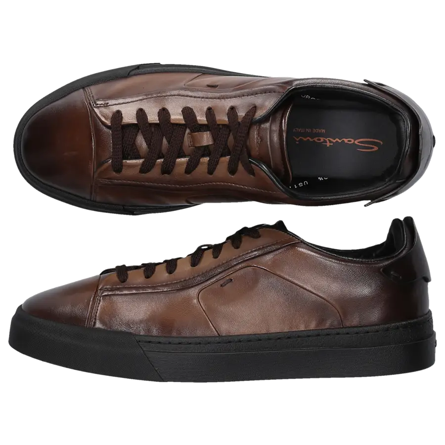 Santoni - Sneaker low 21554 Kalbsleder - braun