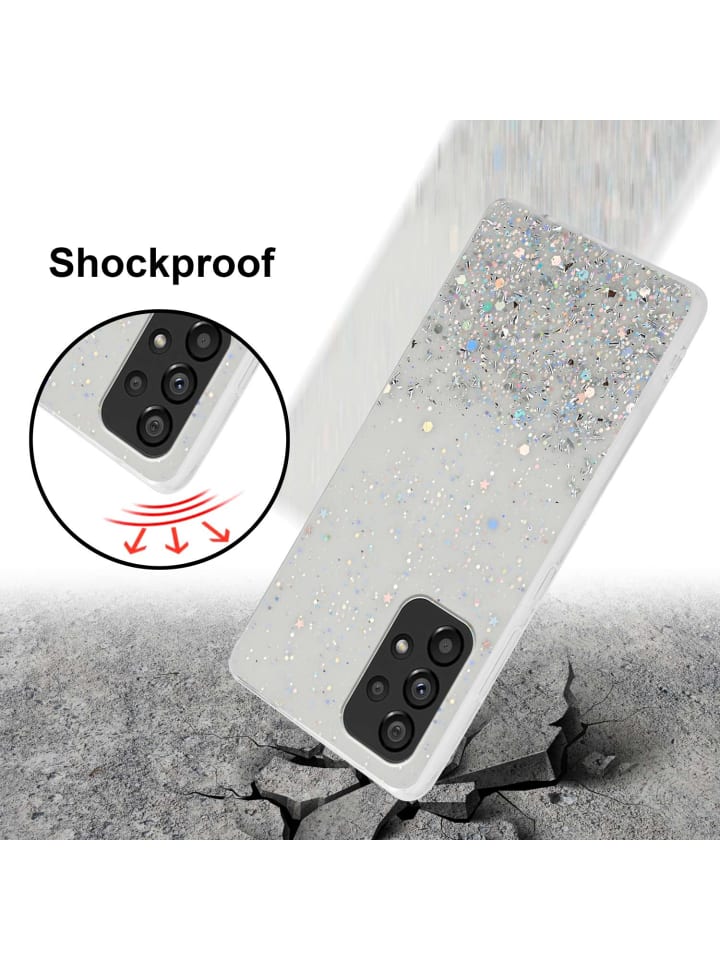 cadorabo Hülle für Samsung Galaxy A53 5G Glitter in Transparent mit Glitter günstig kaufen onesize