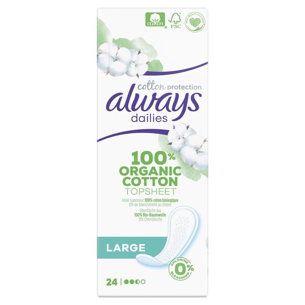 Vložky Always Dailies Cotton Large 24 kusov