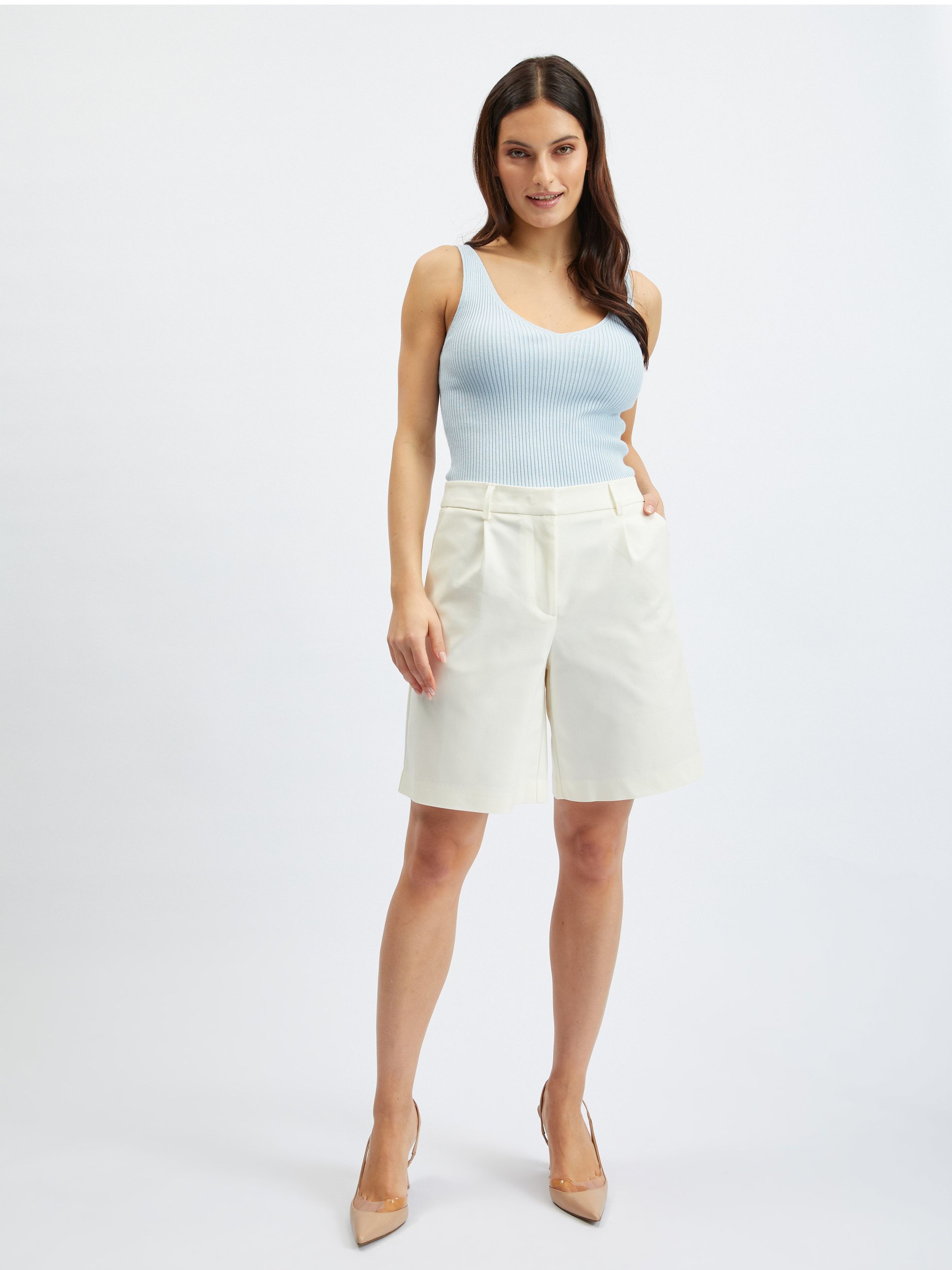 Weiße Damen-Shorts ORSAY