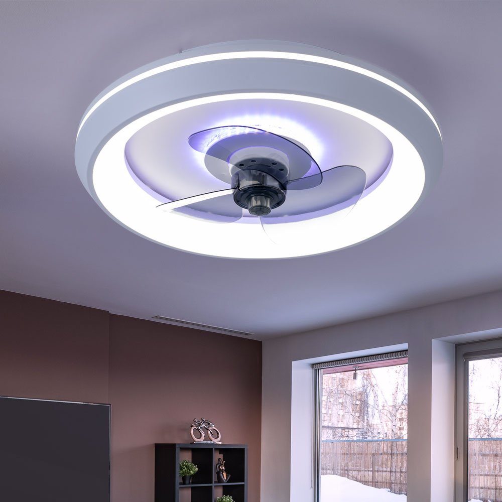etc-shop Deckenventilator, Deckenventilator mit Licht Lampen mit Ventilator