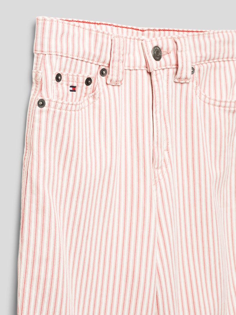Hose mit Streifenmuster Modell 'MABEL' in offwhite