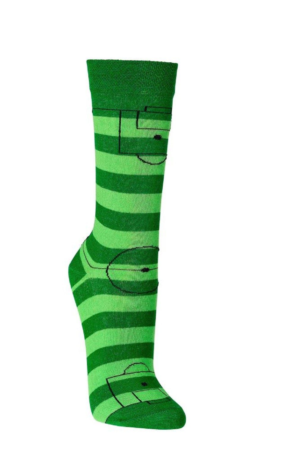 Socks 4 Fun Freizeitsocken Socks 4 Fun Motivsocken Fußball 2er Bündel (2 Paar, 2-Paar, 2-er Bündel)