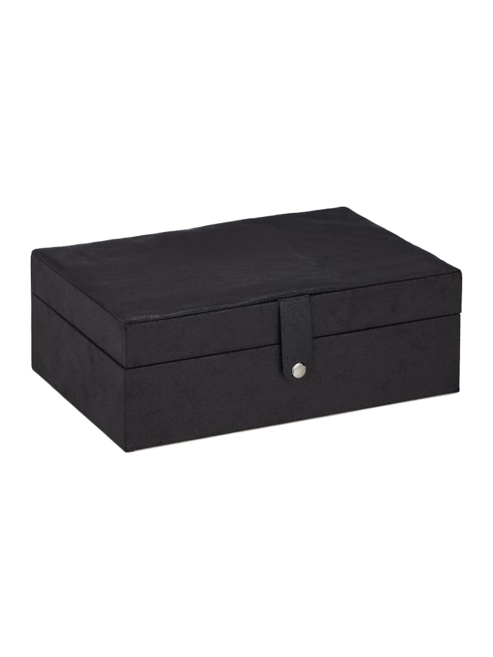 relaxdays Schmuckkästchen in Schwarz- (B)29 x (H)10 x (T)20 cm günstig kaufen onesize