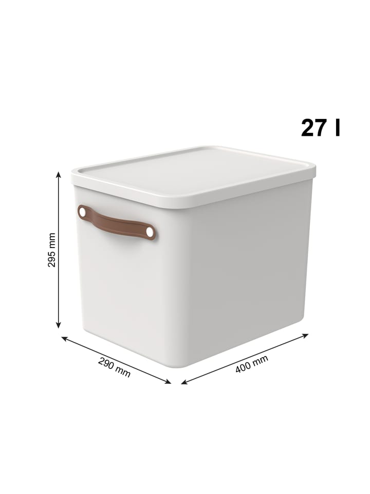 Rotho 4er-Set Aufbewahrungsbox Maloja 27l günstig kaufen onesize