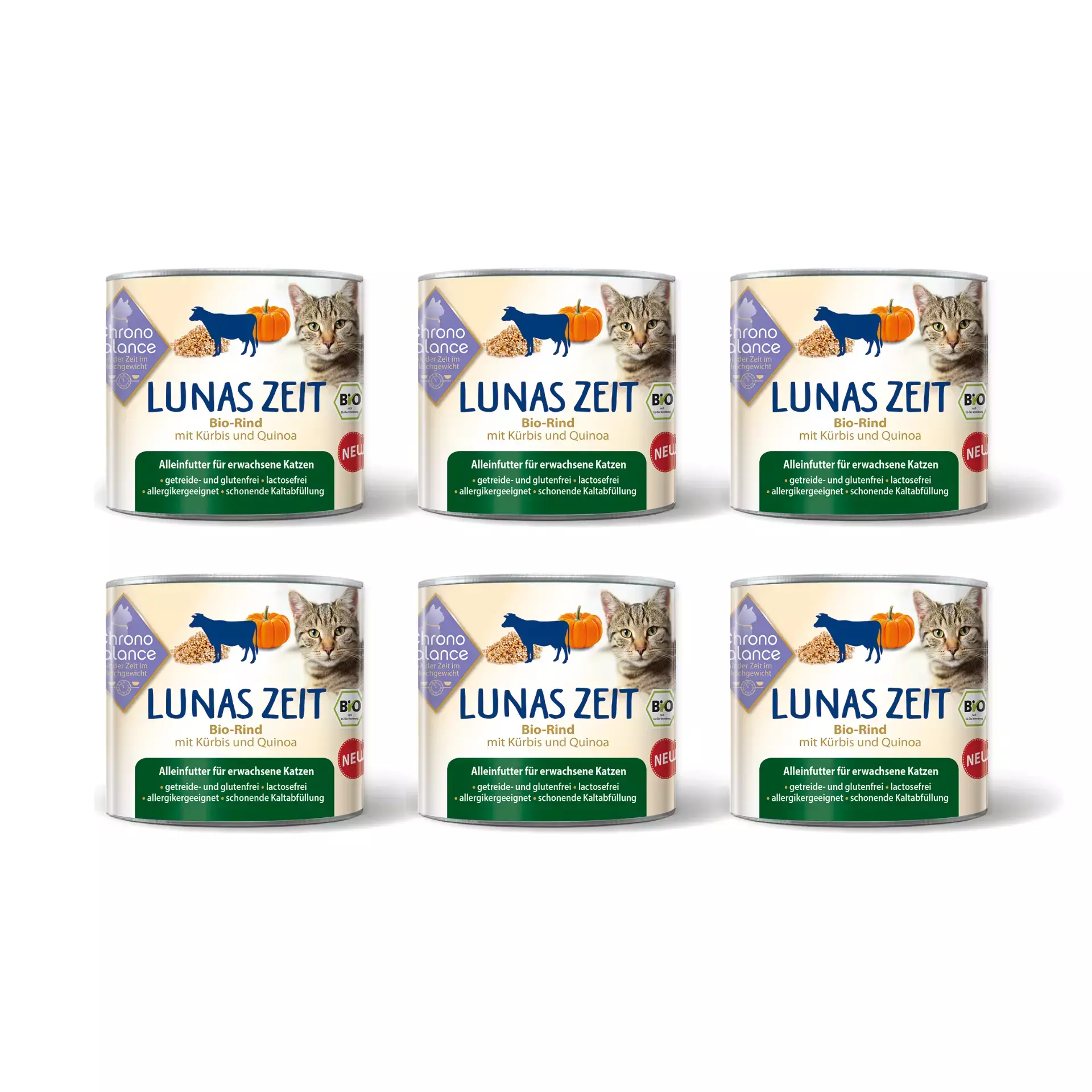 ChronoBalance Nassfutter ChronoBalance Alleinfutter Rind mit Kürbis und Quinoa 1,2 kg