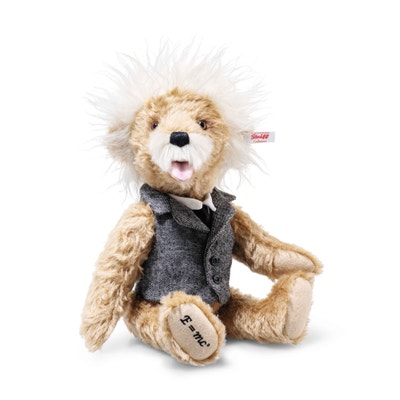 Albert Einstein Teddybär, 35 cm, beige