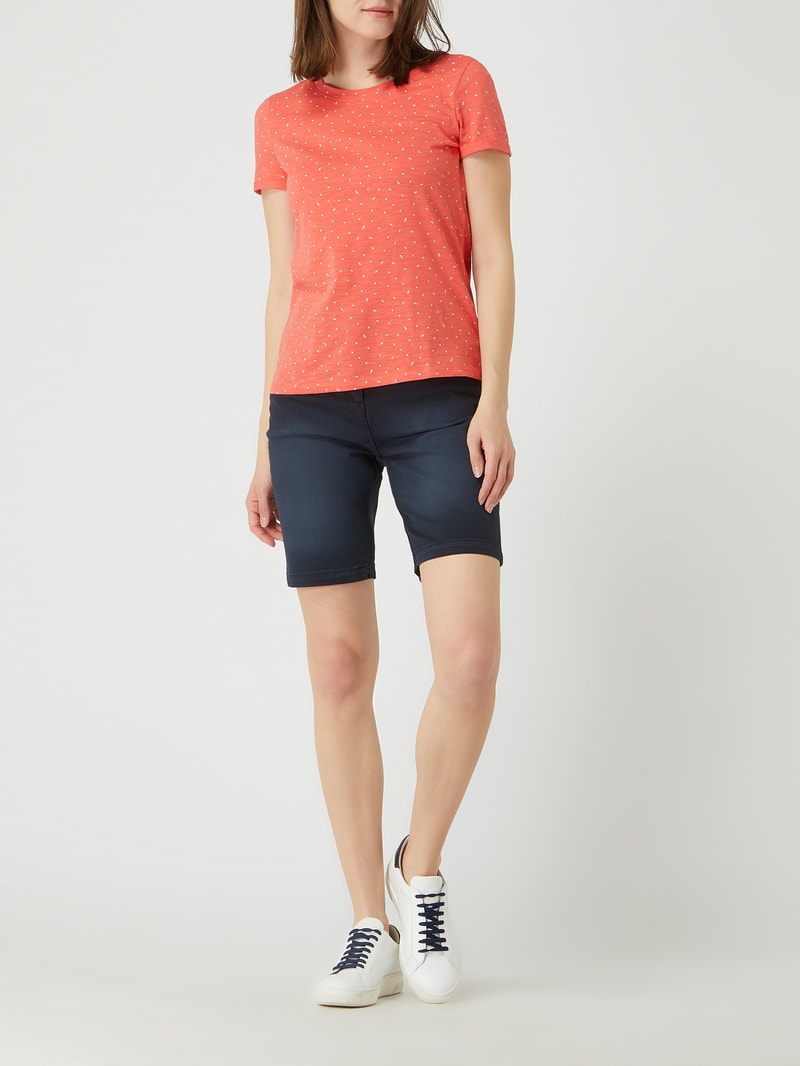 Jeansshorts mit Stretch-Anteil Modell 'Nulley' in marineblau