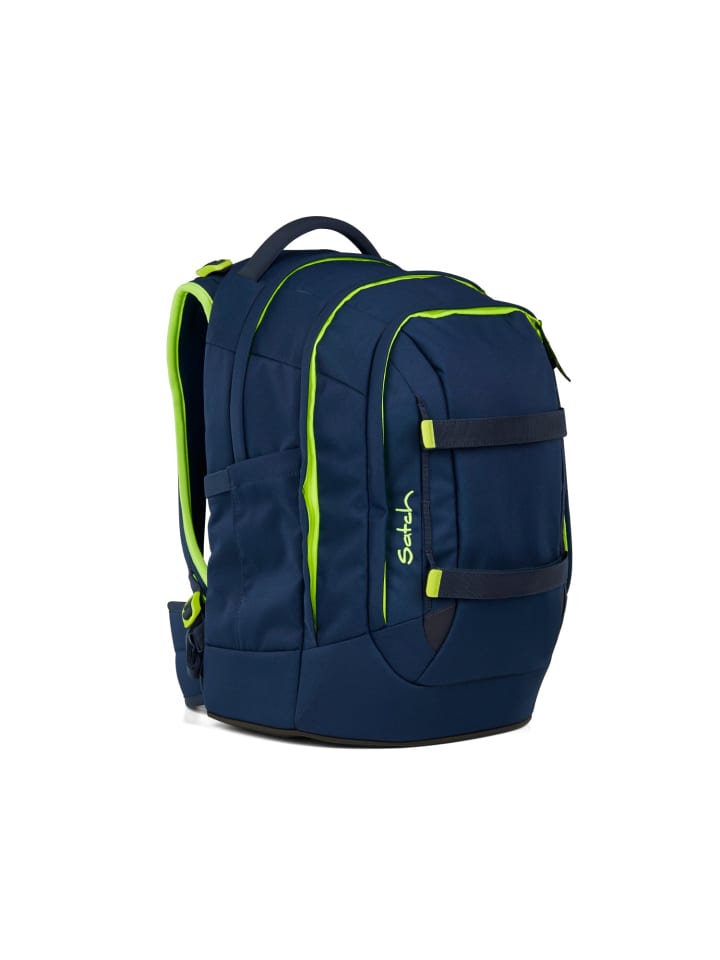 Satch Satch pack Schulrucksack Toxic Yellow dunkelblau günstig kaufen onesize