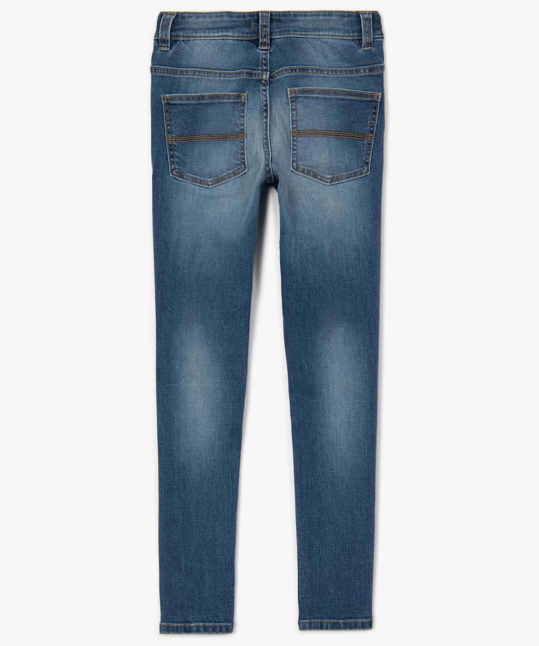 Jean coupe Slim 5 poches Garçon stone | GEMO