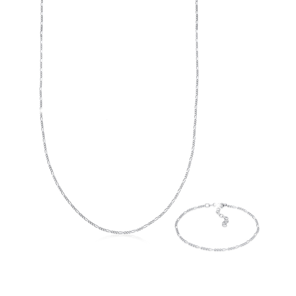 Elli Elli Ensemble de Bijoux Figaro pour dames - Ensemble de base en 925/1000 argent m Bijoux