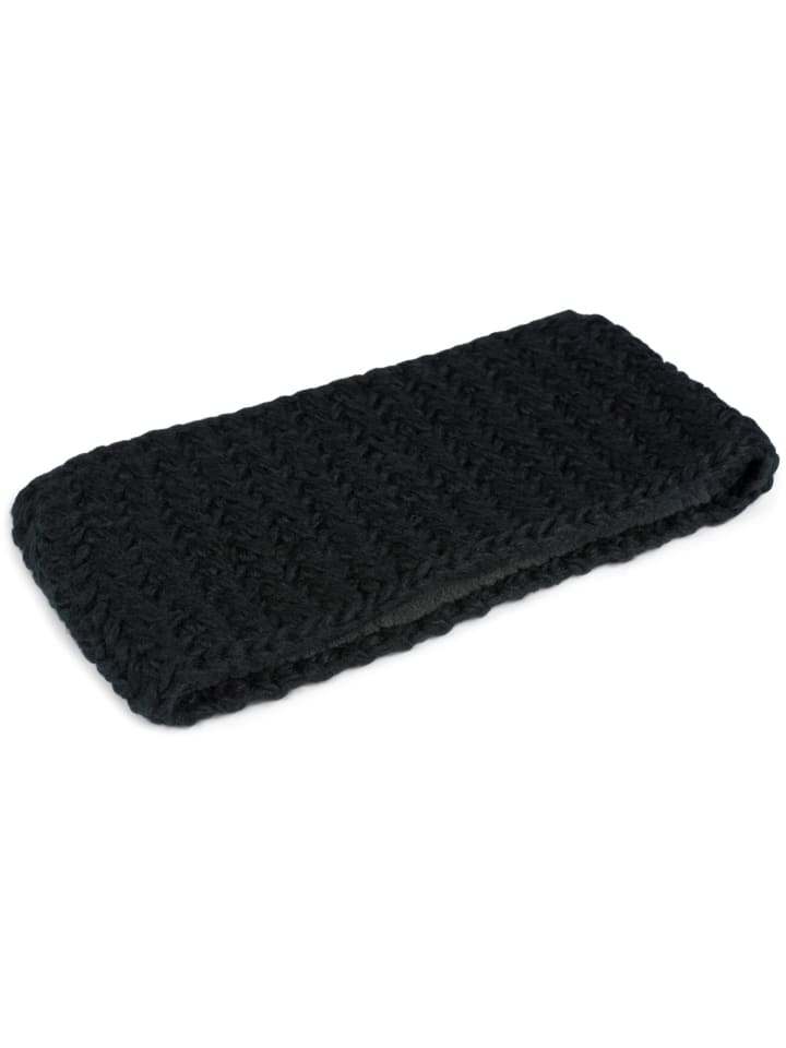styleBREAKER Gehäkeltes Stirnband in Schwarz günstig kaufen onesize