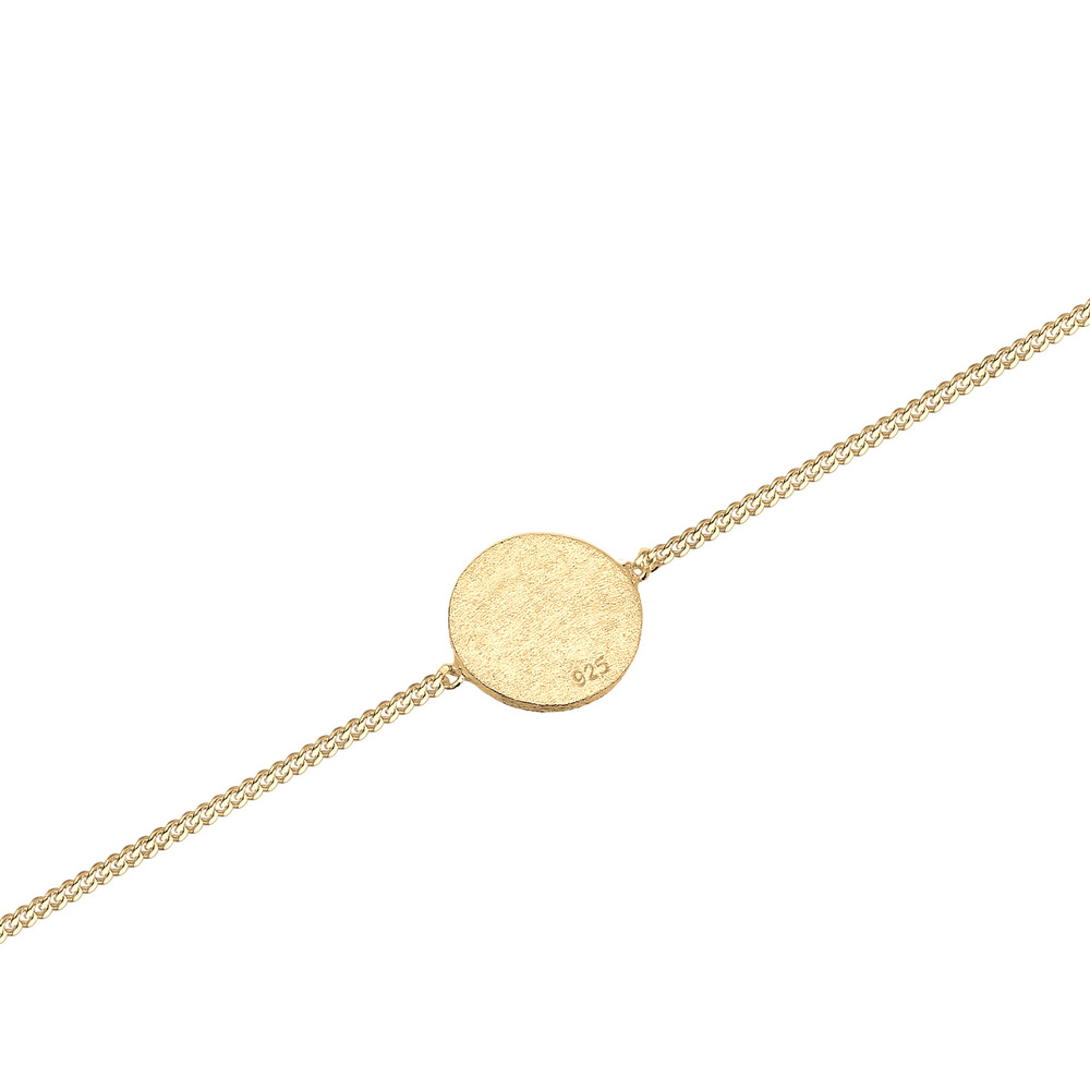 Elli Elli Bracelet Kreis Plättchen Matt Basic Trend Geo 925 Silber Bracelet