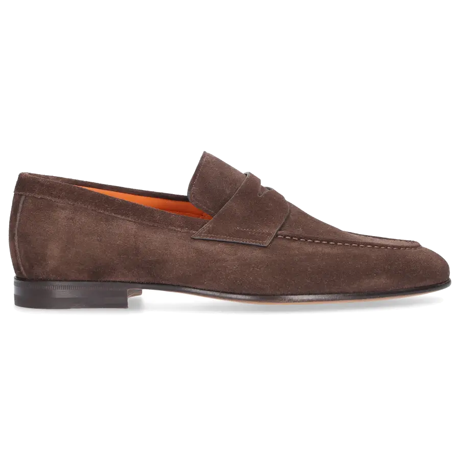 Santoni - Loafer 17511 Veloursleder - braun