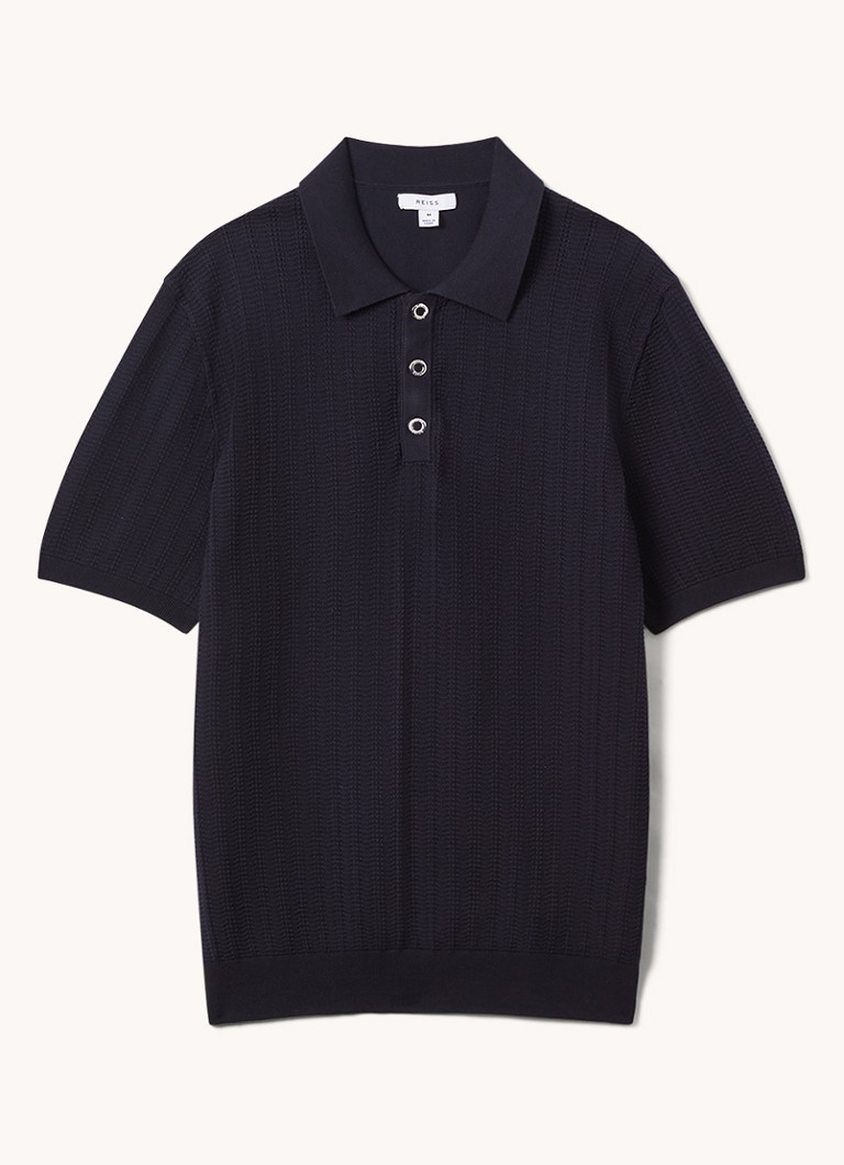 Reiss Pascose regular fit polo with texture