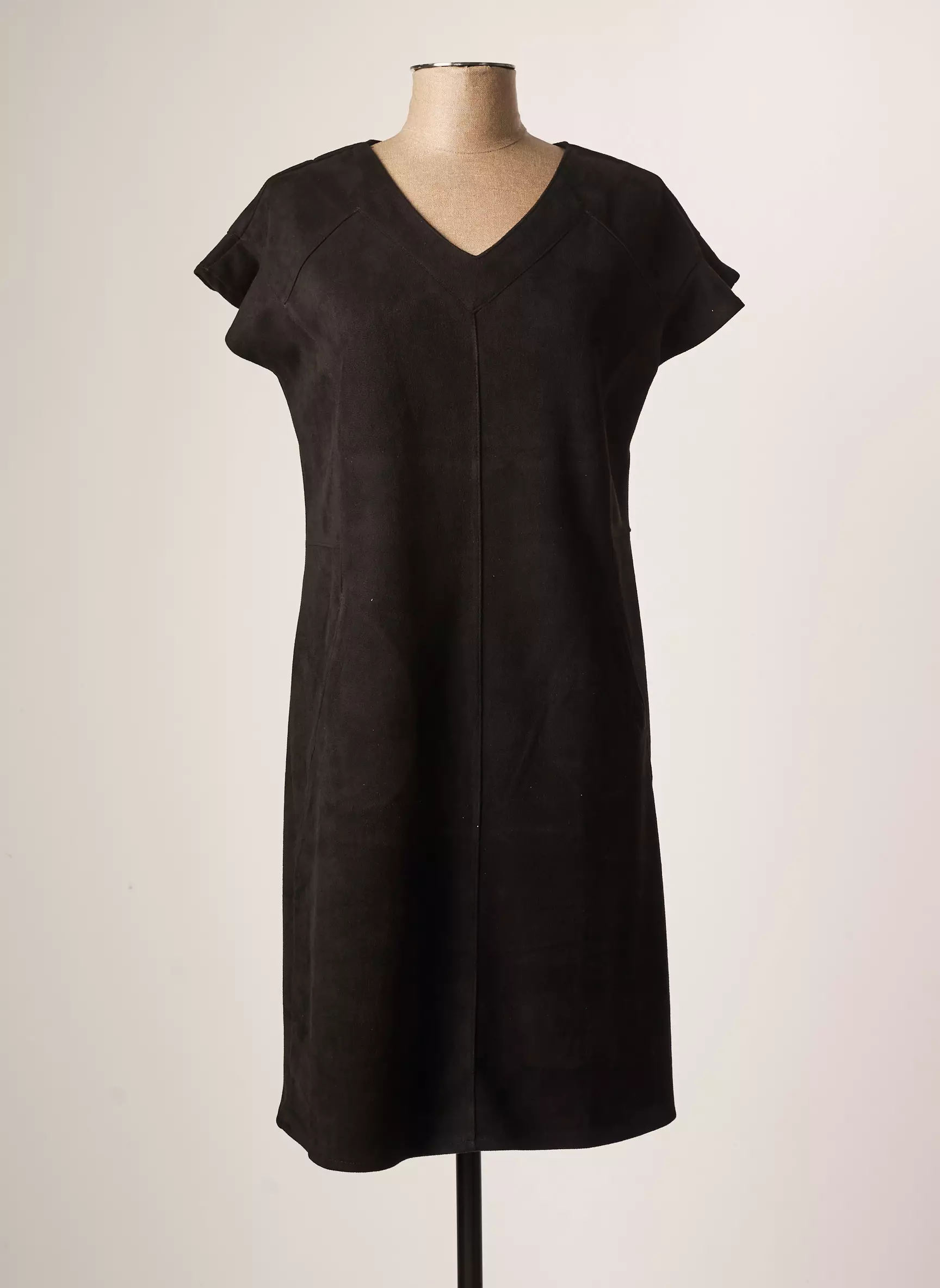 Vetistyle Robes Mi Longues Femme couleur noir