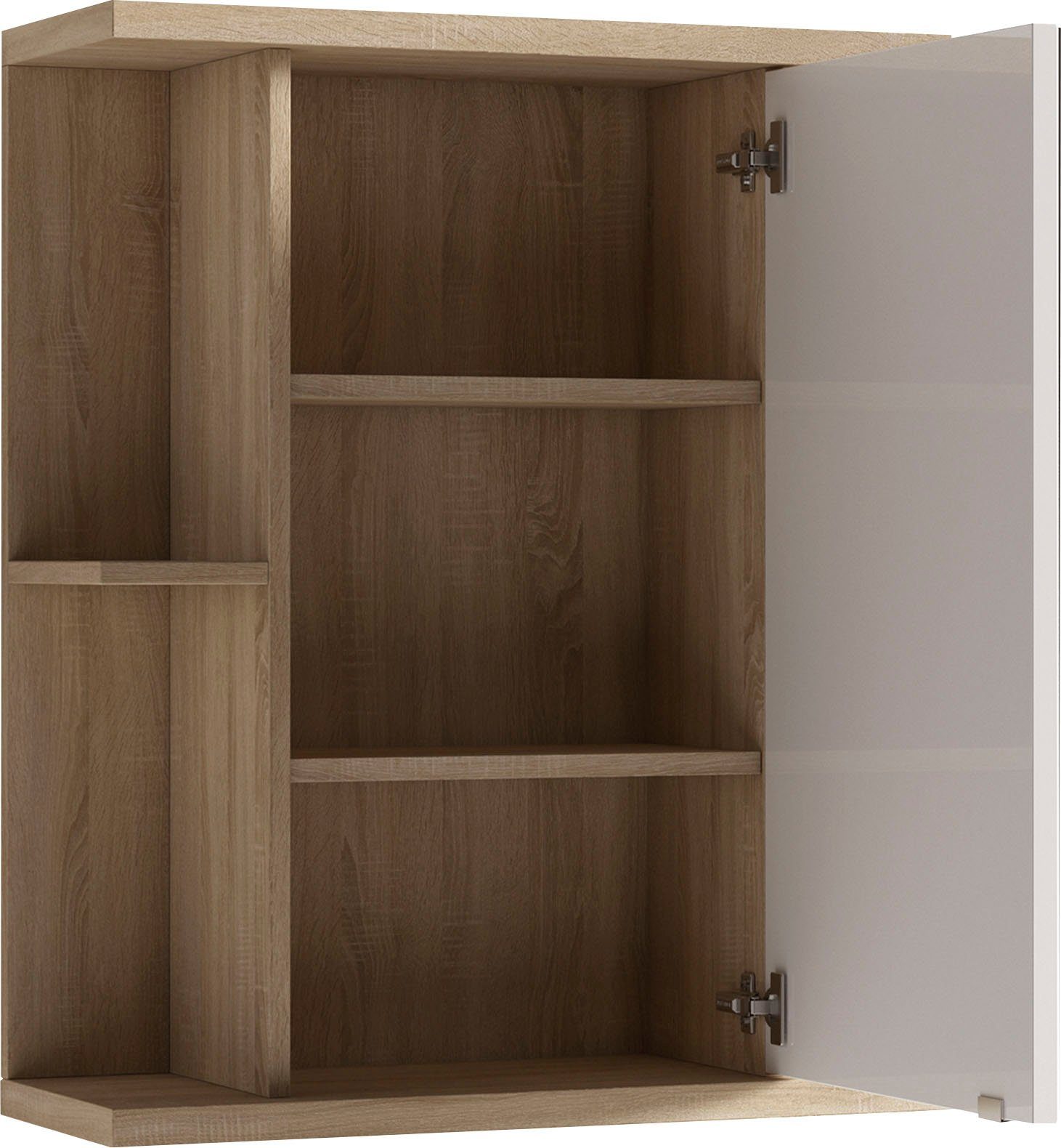 byLIVING Spiegelschrank Nebraska Breite 60 cm, mit großer Spiegeltür und viel Stauraum