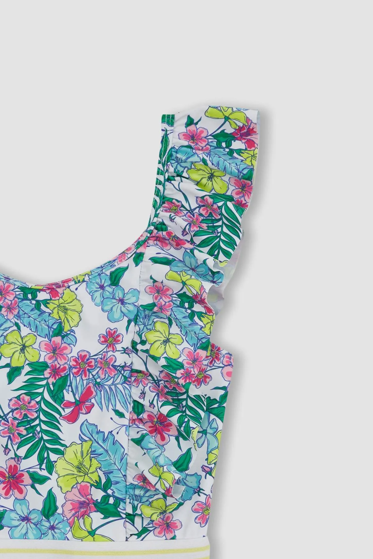 DeFacto  Mädchen-Badeanzug mit Blumenmuster Z3602a623hs