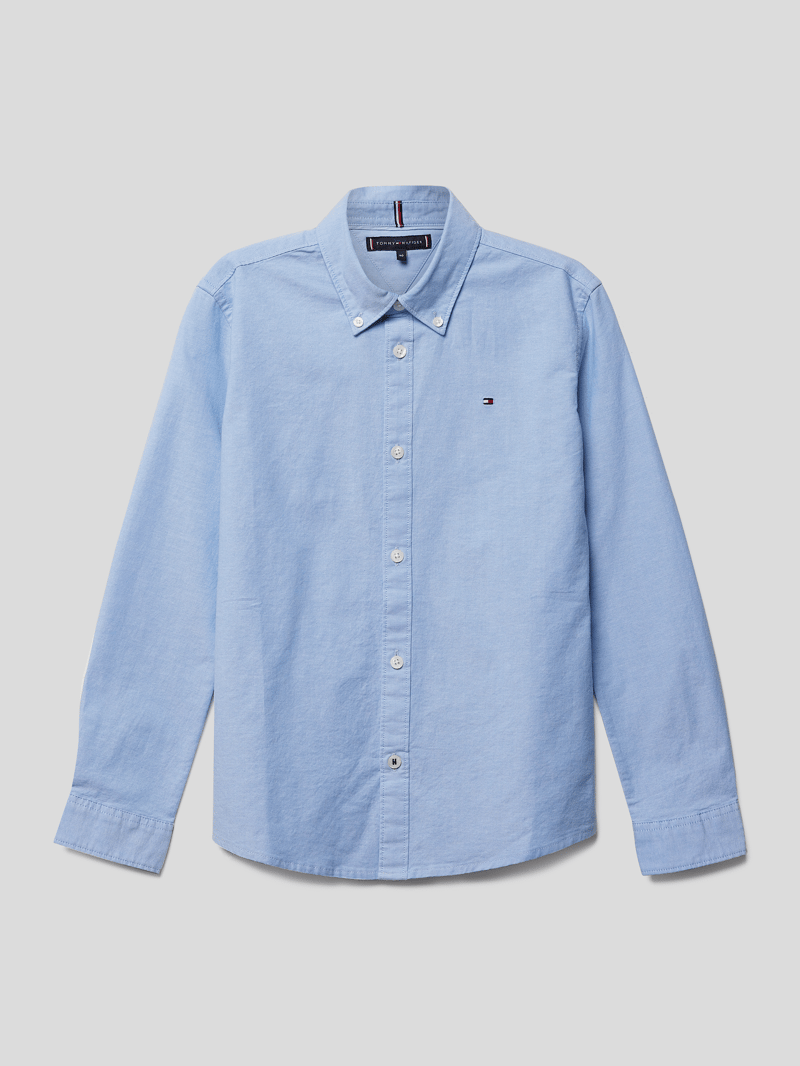 Hemd mit Label-Stitching in bleu