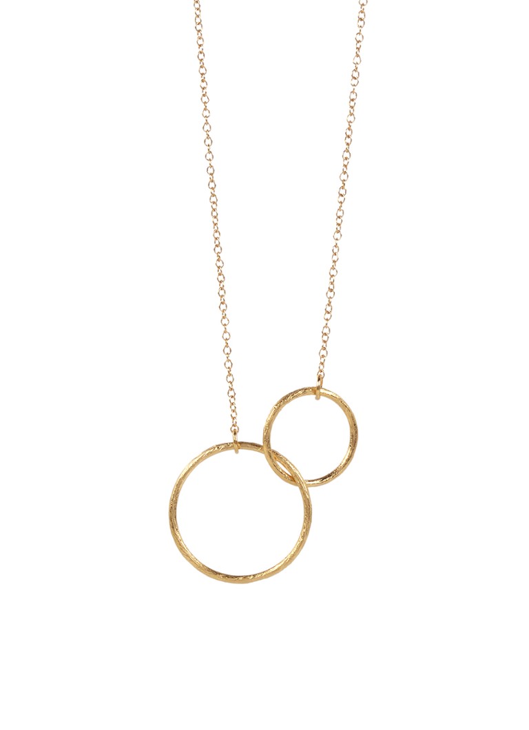 Pernille Corydon Double Plain necklace gold plated