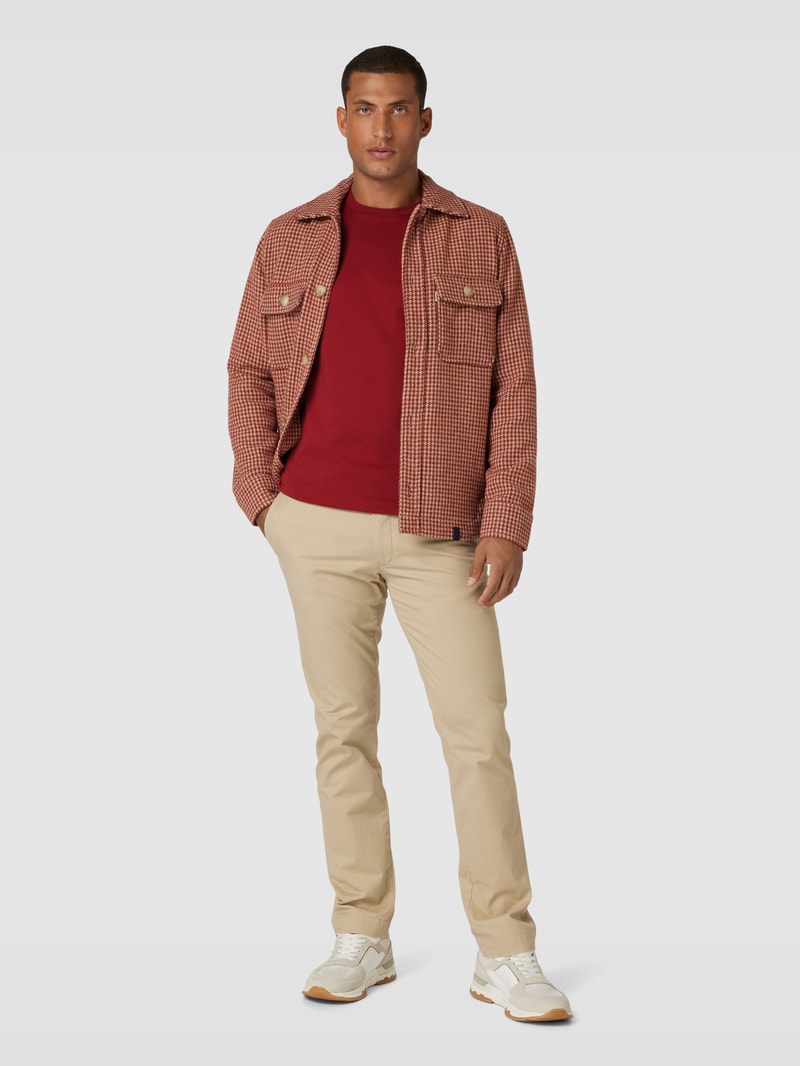Longsleeve mit Rundhalsausschnitt in rot