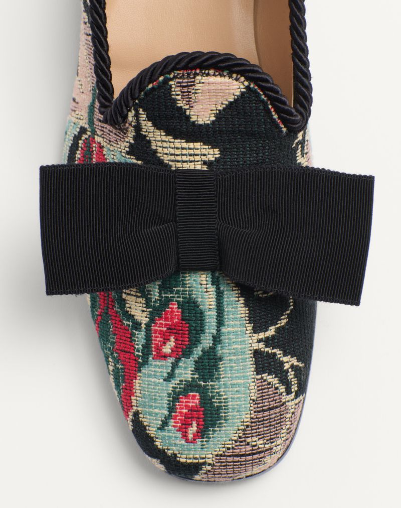 Mocassim Bowow em tecido Jacquard
