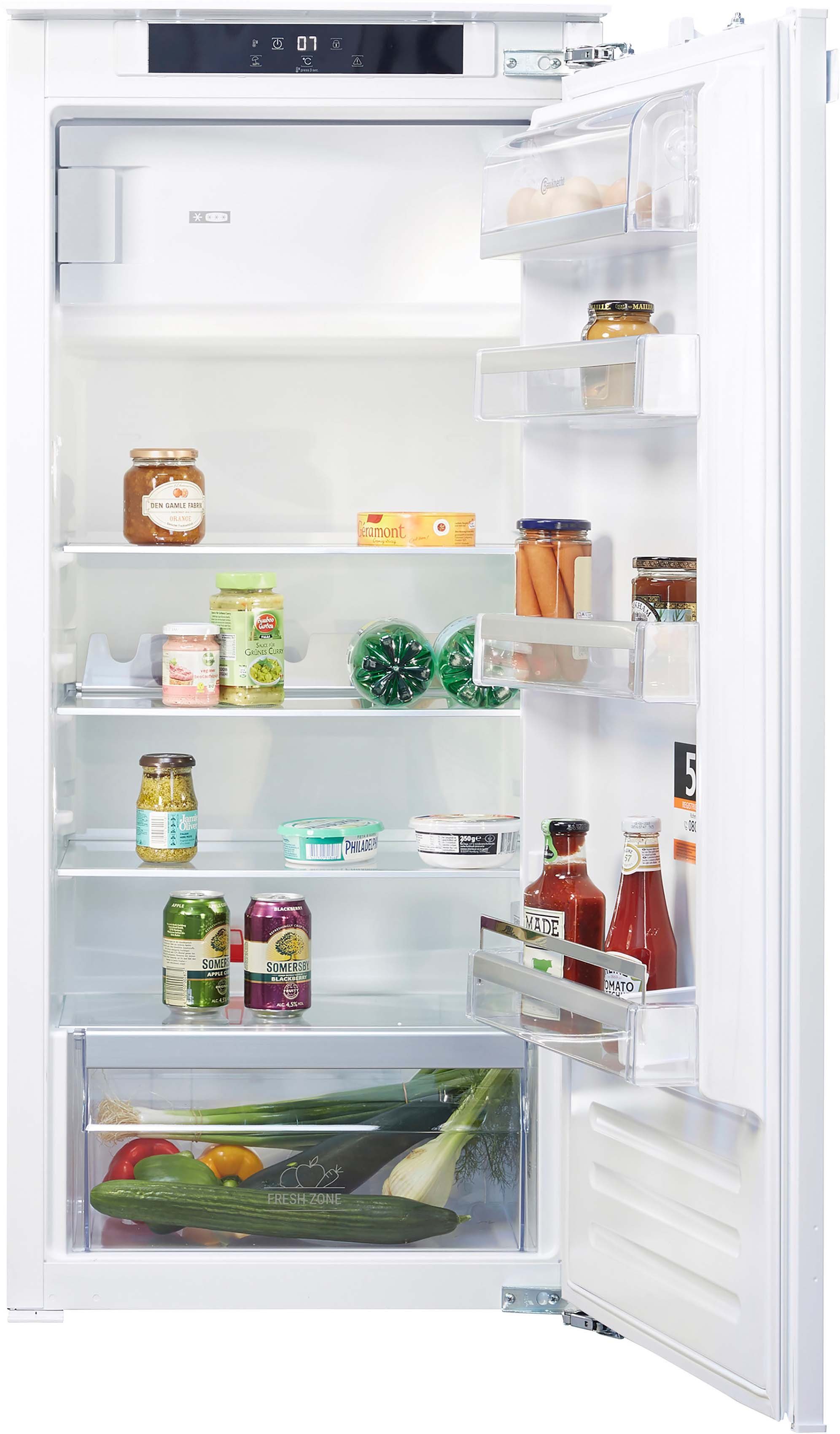 BAUKNECHT Einbaukühlschrank KSI 12GF3, 122 cm hoch, 55,7 cm breit