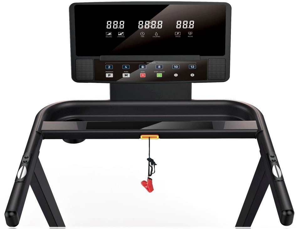STAMM BODYFIT Laufband TRACK ORION 08, mit großer LED-Display und integrierten Handpulssensoren