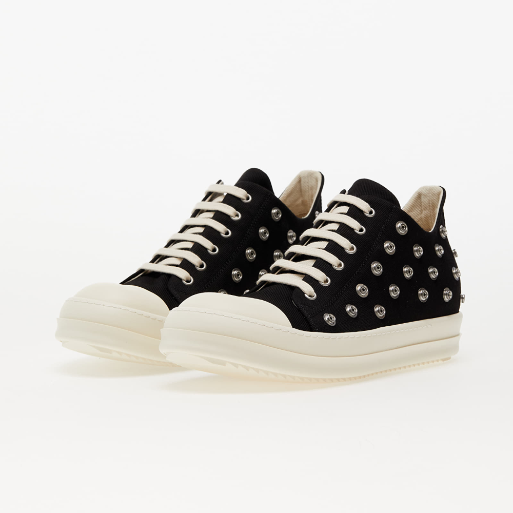 Rick Owens Denim Shoes Low Sneaks Milk DU02C5802 DOES2 911 / schwarz
